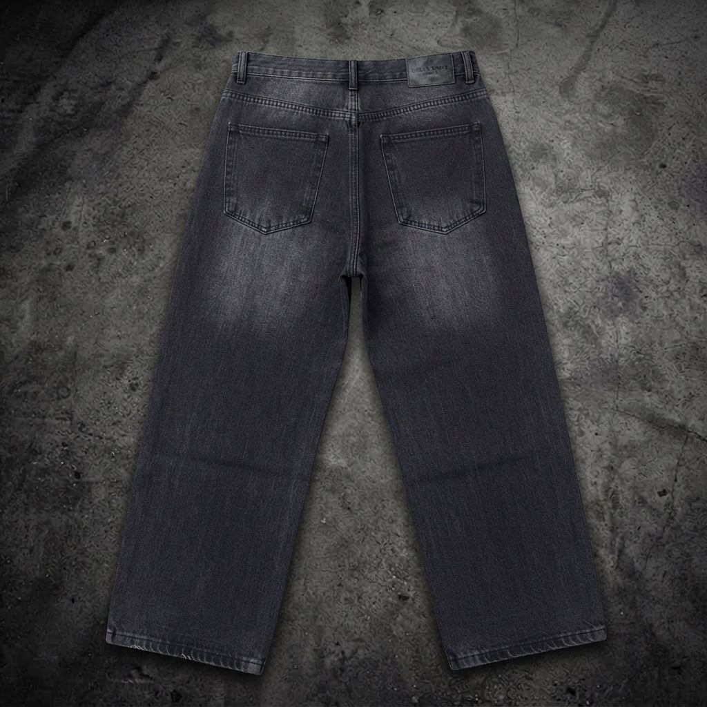 WIDE-LEG DENIM JEANS