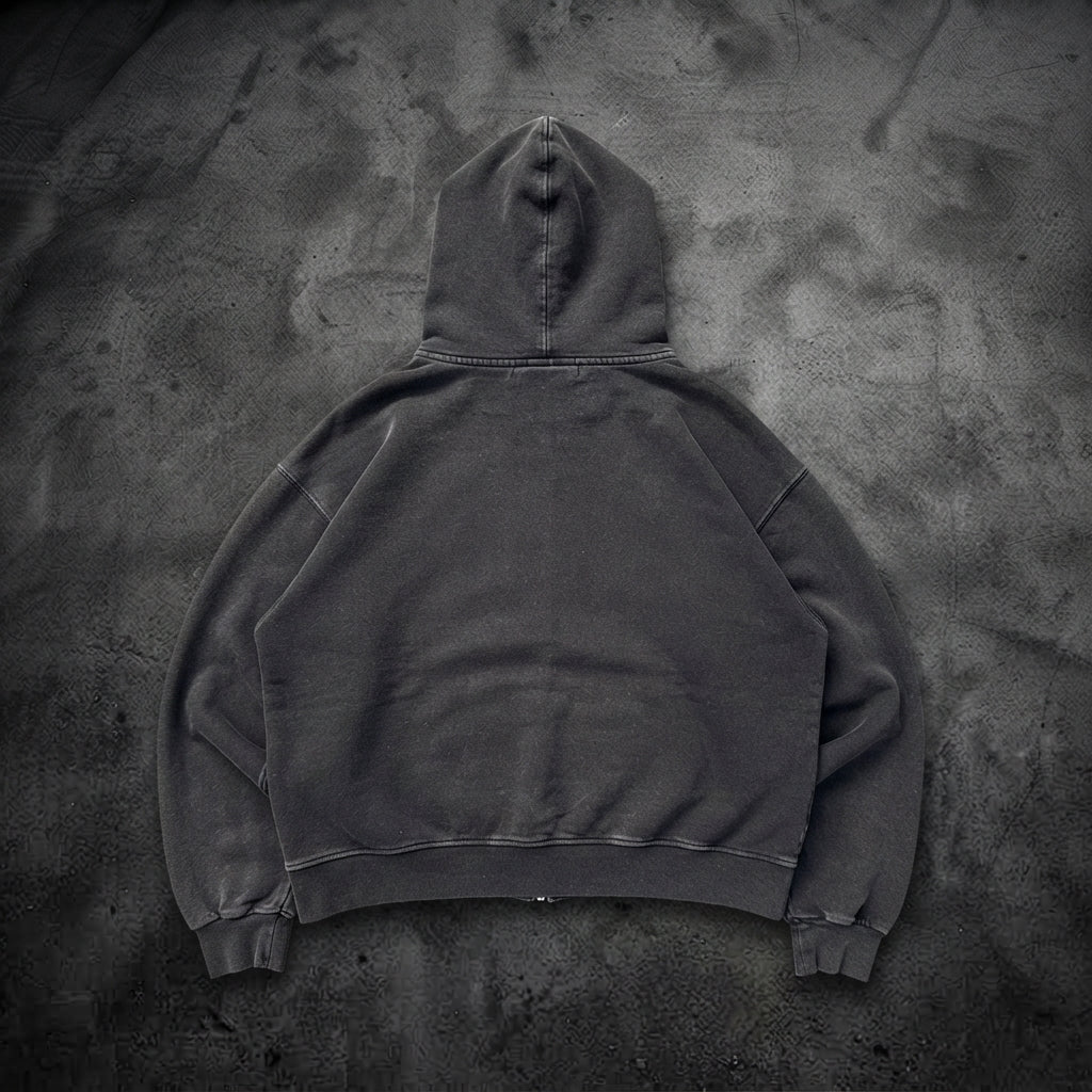 CASTLE GRAPHIC ZIP-UP HOODIE